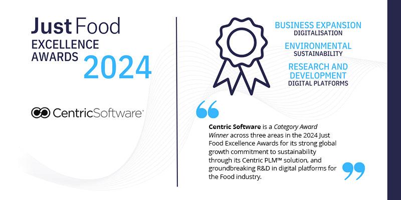 Centric Software Wins Three Just Food Excellence Awards for the Second Year in a Row Featured